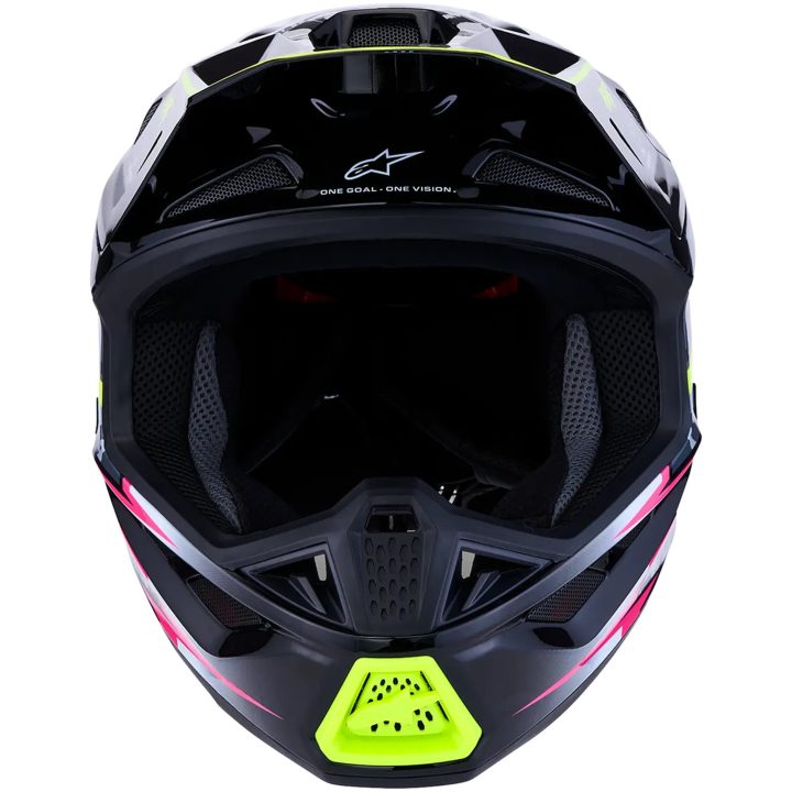 Crosshjälm S-M7 Blaster Svart Neongul Grå Vit ALPINESTARS(MX) XS – bild 6