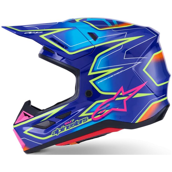Crosshjälm S-M7 Cast Blå/Rosa ALPINESTARS XS – bild 2