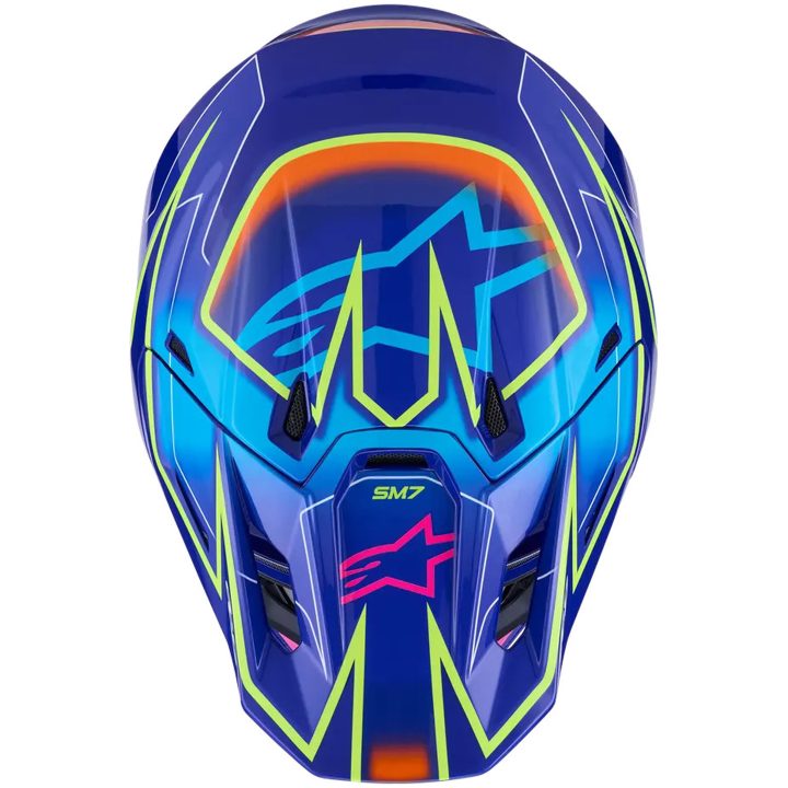 Crosshjälm S-M7 Cast Blå/Rosa ALPINESTARS XS – bild 4