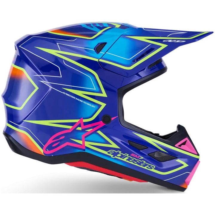 Crosshjälm S-M7 Cast Blå/Rosa ALPINESTARS XS – bild 6