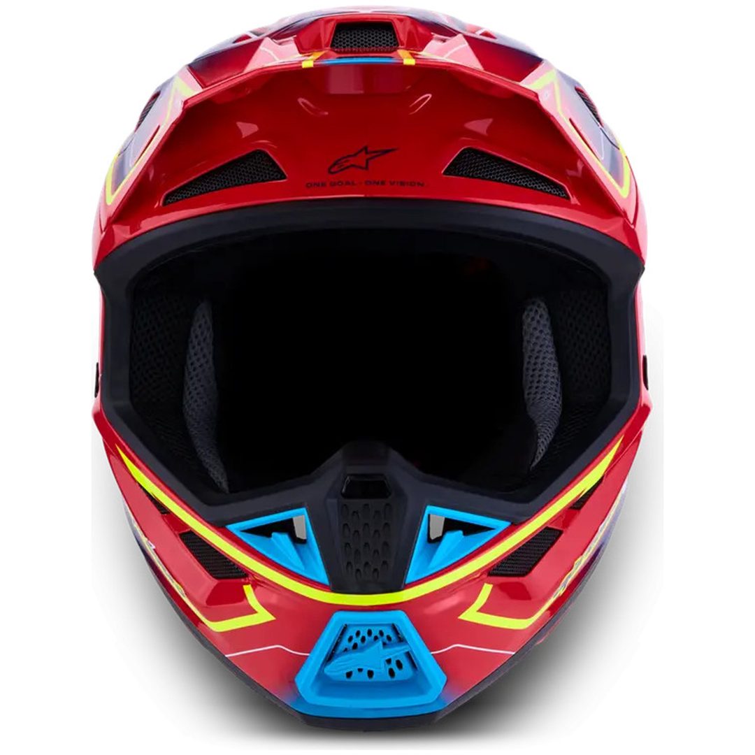 Crosshjälm S-M7 Cast Röd Blå Gul ALPINESTARS(MX) XS – bild 2