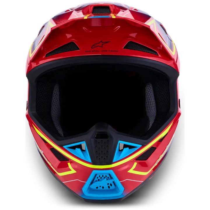 Crosshjälm S-M7 Cast Röd Blå Gul ALPINESTARS(MX) XS – bild 2