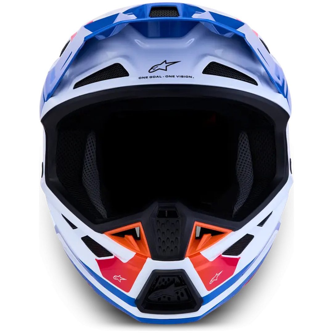 Crosshjälm S-M7 Core Vit Blå Rosa ALPINESTARS(MX) XS – bild 4