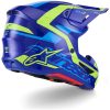 Crosshjälm S-M7 Deed Blå Svart Gul Alpinestars XS – miniatyr 2