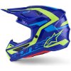 Crosshjälm S-M7 Deed Blå Svart Gul Alpinestars XS – miniatyr 7