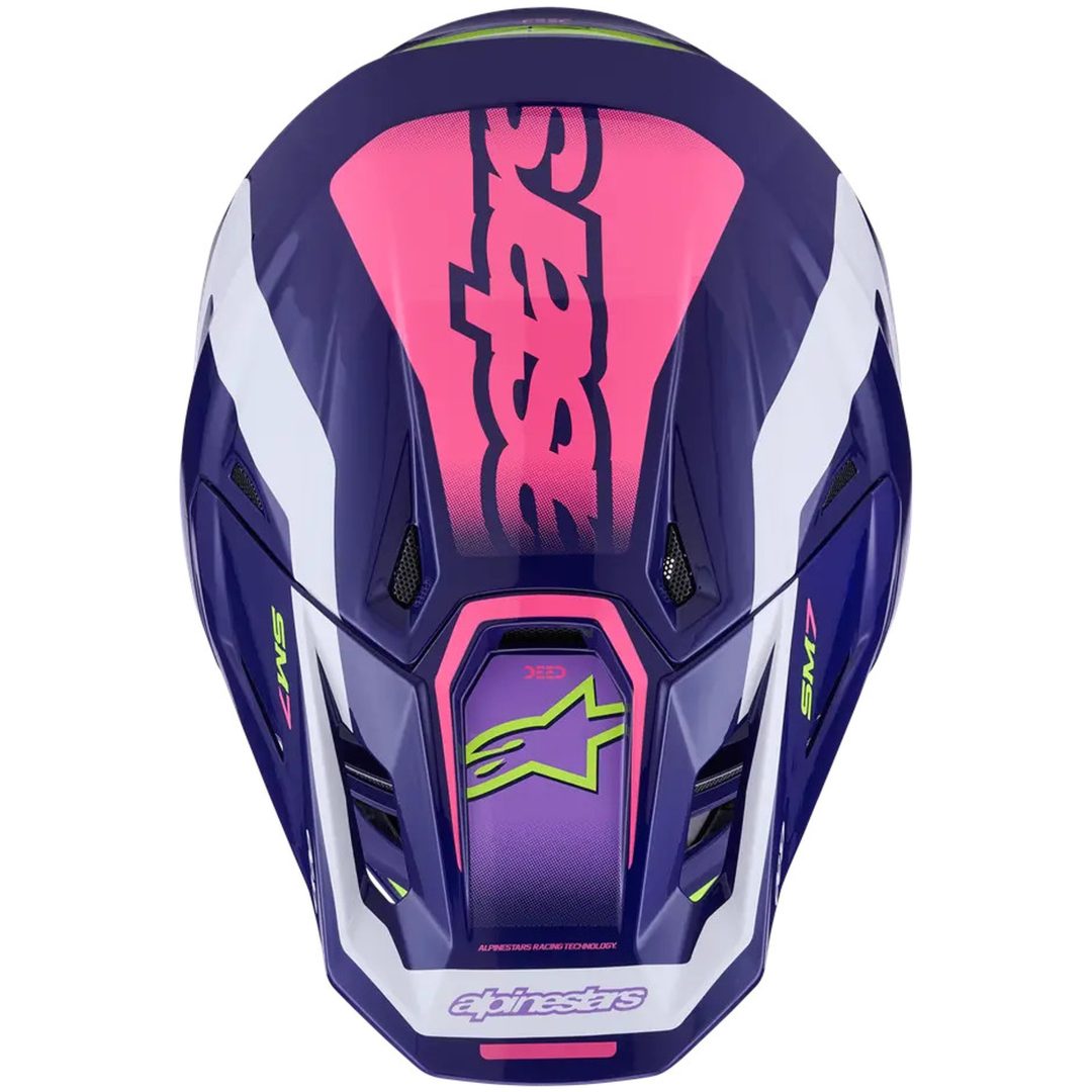 Crosshjälm S-M7 Deed Lila Rosa ALPINESTARS(MX) XL – bild 3