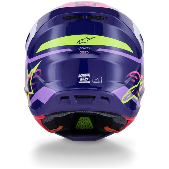 Crosshjälm S-M7 Deed Lila Rosa ALPINESTARS(MX) XL – bild 5
