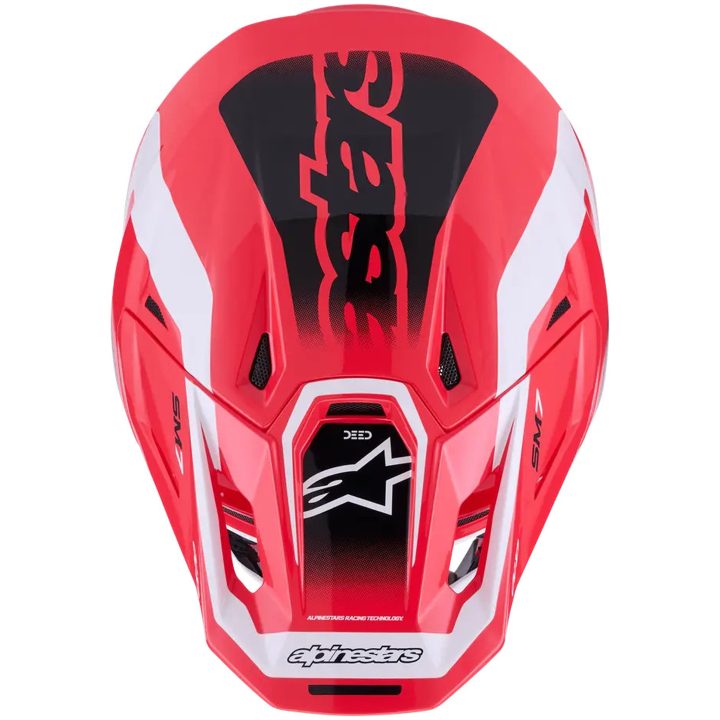 Crosshjälm S-M7 Deed Svart Röd Vit ALPINESTARS(MX) XS – bild 7