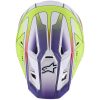 Crosshjälm S-M7 Fuse Vit Lila Gul ALPINESTARS(MX) XS – miniatyr 2