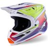 Crosshjälm S-M7 Fuse Vit Lila Gul ALPINESTARS(MX) XS – miniatyr 1