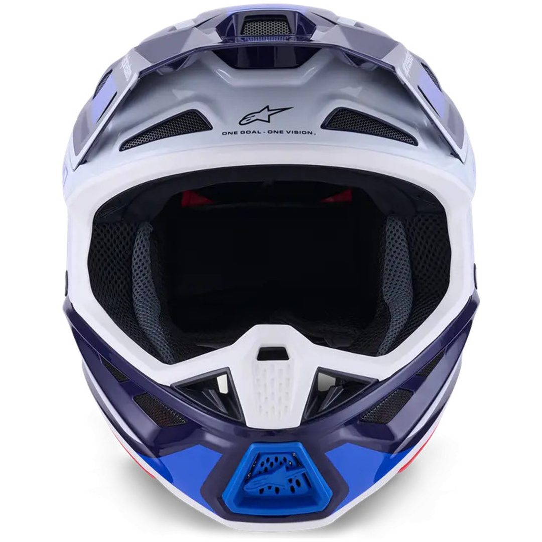 Crosshjälm S-M7 Rise Blå Vit ALPINESTARS(MX) XS – bild 2