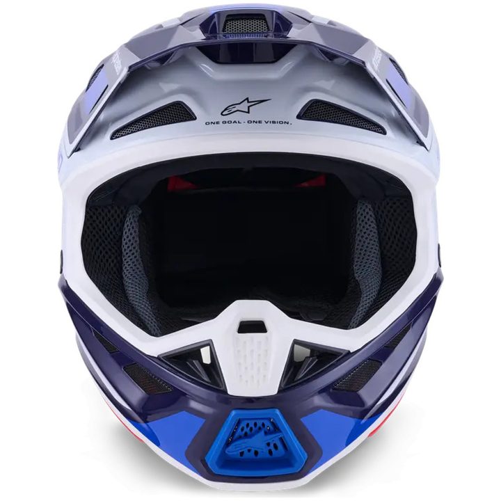 Crosshjälm S-M7 Rise Blå Vit ALPINESTARS(MX) XS – bild 2