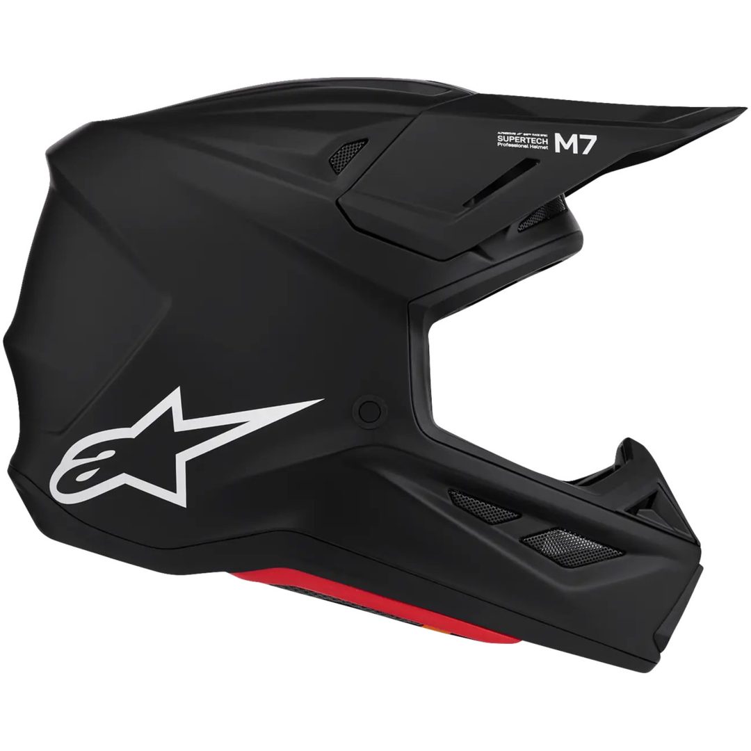 Crosshjälm S-M7 Solid Svart Matt ALPINESTARS(MX) XS – bild 6