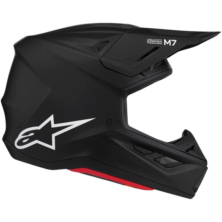 Crosshjälm S-M7 Solid Svart Matt ALPINESTARS(MX) XS – bild 6