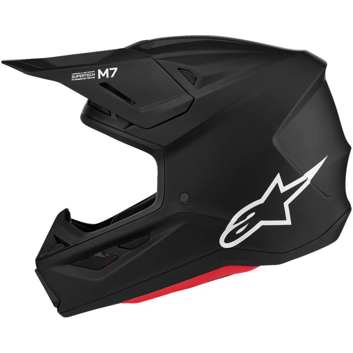 Crosshjälm S-M7 Solid Svart Matt ALPINESTARS(MX) XS – bild 7