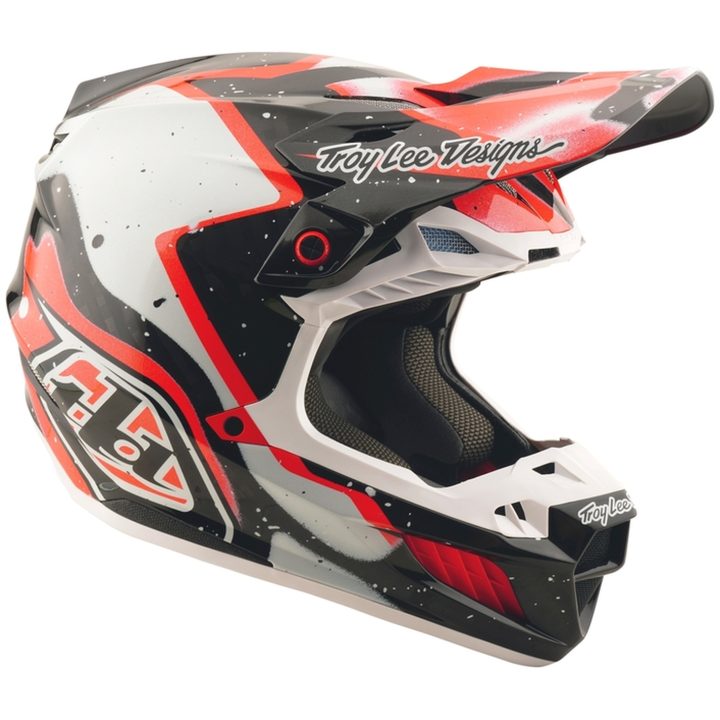 Crosshjälm SE5 Carbon Deco Svart/Röd TROY LEE DESIGNS XS – bild 2