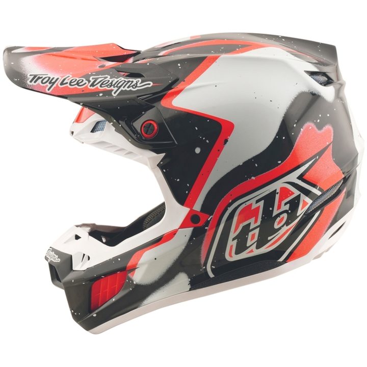Crosshjälm SE5 Carbon Deco Svart/Röd TROY LEE DESIGNS XS – bild 3