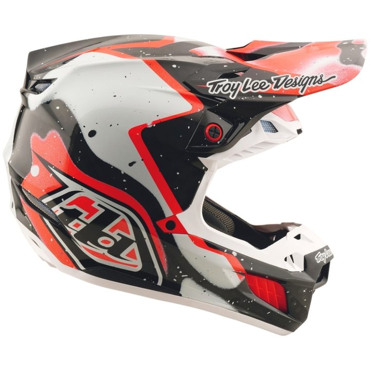 Crosshjälm SE5 Carbon Deco Svart/Röd TROY LEE DESIGNS XS – bild 6