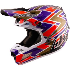 Crosshjälm SE5 Carbon Mips Lila Röd Gul TROY LEE DESIGNS