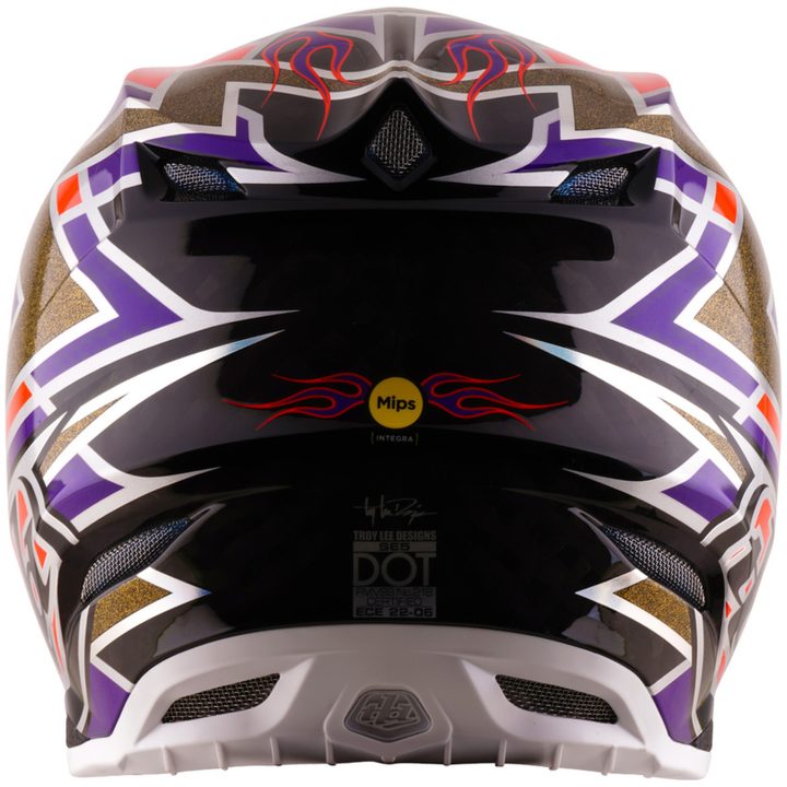 Crosshjälm SE5 Carbon Mips Lila Röd Gul TROY LEE DESIGNS XS – bild 3