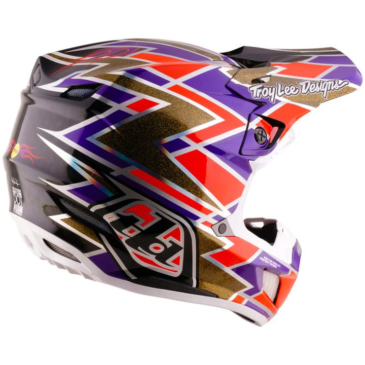 Crosshjälm SE5 Carbon Mips Lila Röd Gul TROY LEE DESIGNS XS – bild 4
