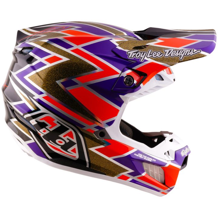 Crosshjälm SE5 Carbon Mips Lila Röd Gul TROY LEE DESIGNS XS – bild 5