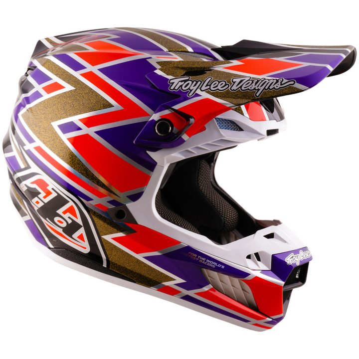 Crosshjälm SE5 Carbon Mips Lila Röd Gul TROY LEE DESIGNS XS – bild 6