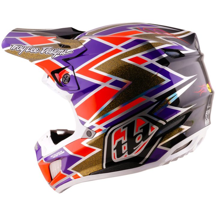 Crosshjälm SE5 Carbon Mips Lila Röd Gul TROY LEE DESIGNS XS – bild 7
