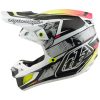 Crosshjälm SE5 Carbon MIPS Lined Up Svart Vit Gul TROY LEE DESIGNS XS – miniatyr 2