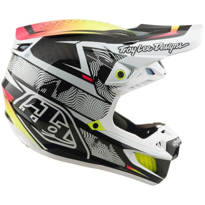 Crosshjälm SE5 Carbon MIPS Lined Up Svart Vit Gul TROY LEE DESIGNS XS – bild 6
