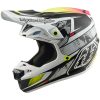 Crosshjälm SE5 Carbon MIPS Lined Up Svart Vit Gul TROY LEE DESIGNS XS – miniatyr 1