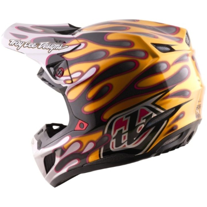 Crosshjälm SE5 Carbon MIPS Overspray Svart Guld TROY LEE DESIGNS M – bild 2