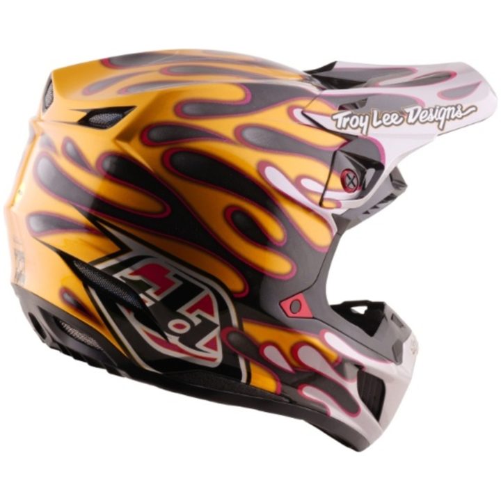 Crosshjälm SE5 Carbon MIPS Overspray Svart Guld TROY LEE DESIGNS M – bild 4