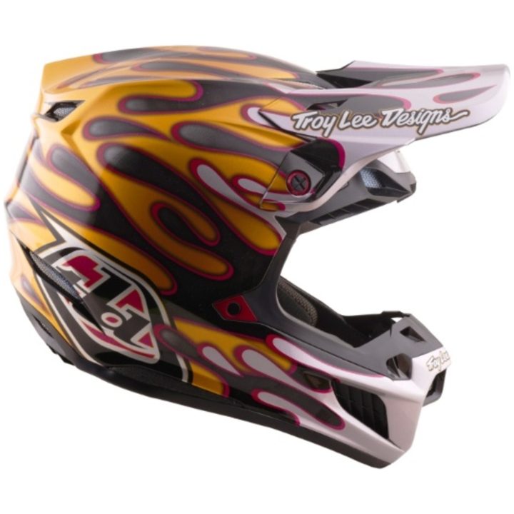 Crosshjälm SE5 Carbon MIPS Overspray Svart Guld TROY LEE DESIGNS M – bild 5