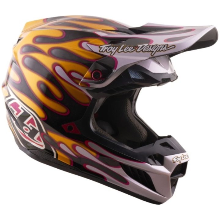 Crosshjälm SE5 Carbon MIPS Overspray Svart Guld TROY LEE DESIGNS M – bild 6