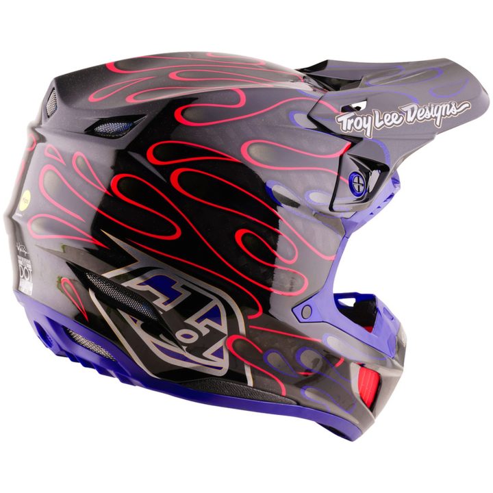 Crosshjälm SE5 Carbon Mips Overspray Svart Lila TROY LEE DESIGNS XS – bild 5