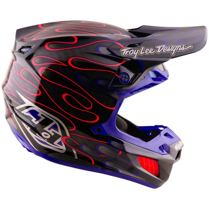 Crosshjälm SE5 Carbon Mips Overspray Svart Lila TROY LEE DESIGNS XS – bild 6