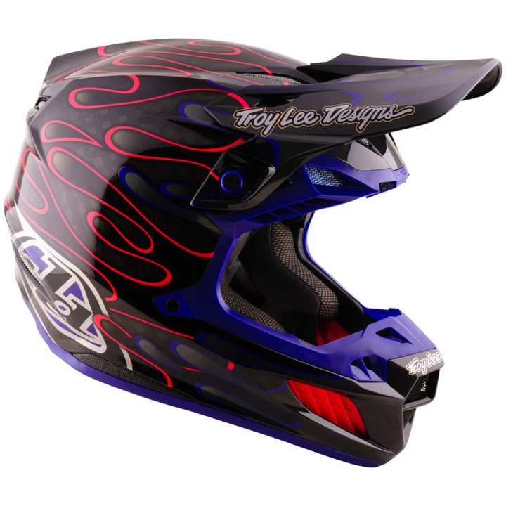 Crosshjälm SE5 Carbon Mips Overspray Svart Lila TROY LEE DESIGNS XS – bild 7