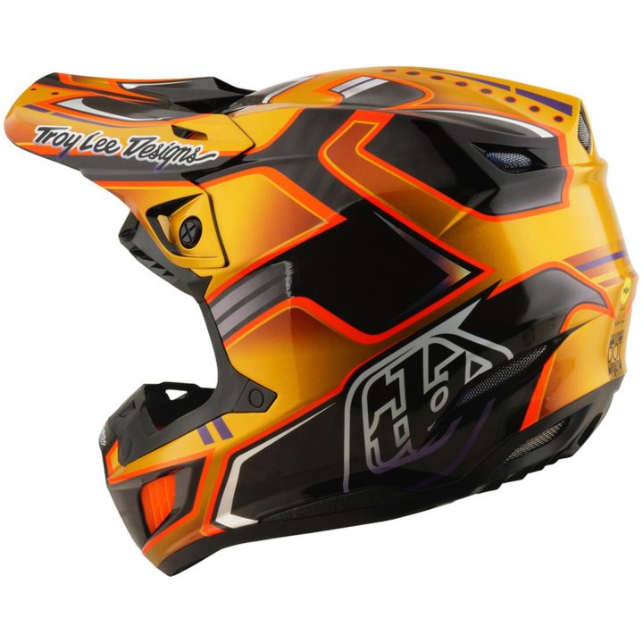 Crosshjälm SE5 Carbon Mips Svart Guld TROY LEE DESIGNS M – bild 3