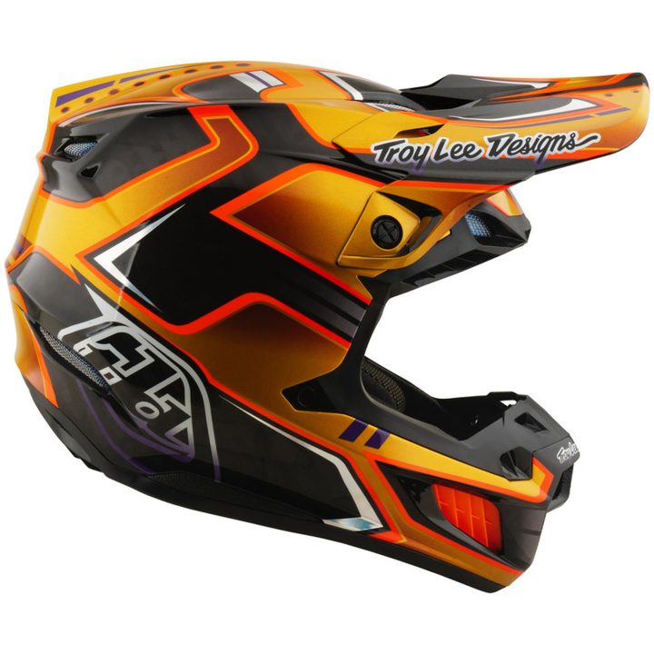 Crosshjälm SE5 Carbon Mips Svart Guld TROY LEE DESIGNS M – bild 6