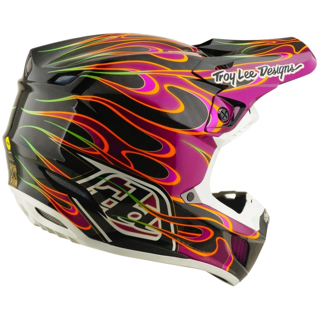 Crosshjälm SE5 Carbon MIPS Svart Lila TROY LEE DESIGNS XL – bild 4