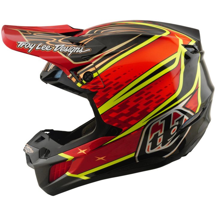 Crosshjälm SE5 Carbon Mips Wings Röd Svart TROY LEE DESIGNS XS – bild 2