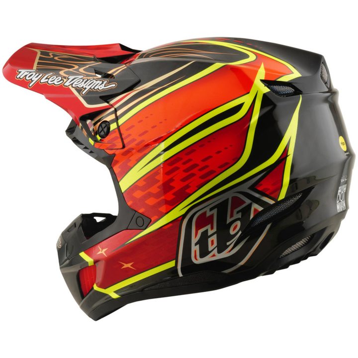 Crosshjälm SE5 Carbon Mips Wings Röd Svart TROY LEE DESIGNS XS – bild 3