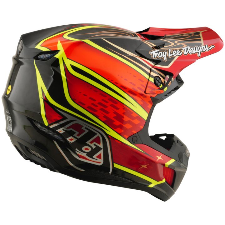 Crosshjälm SE5 Carbon Mips Wings Röd Svart TROY LEE DESIGNS XS – bild 5