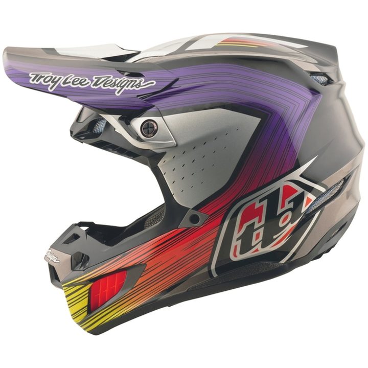 Crosshjälm SE5 Carbon Stripes MIPS Svart Lila TROY LEE DESIGNS XL – bild 3