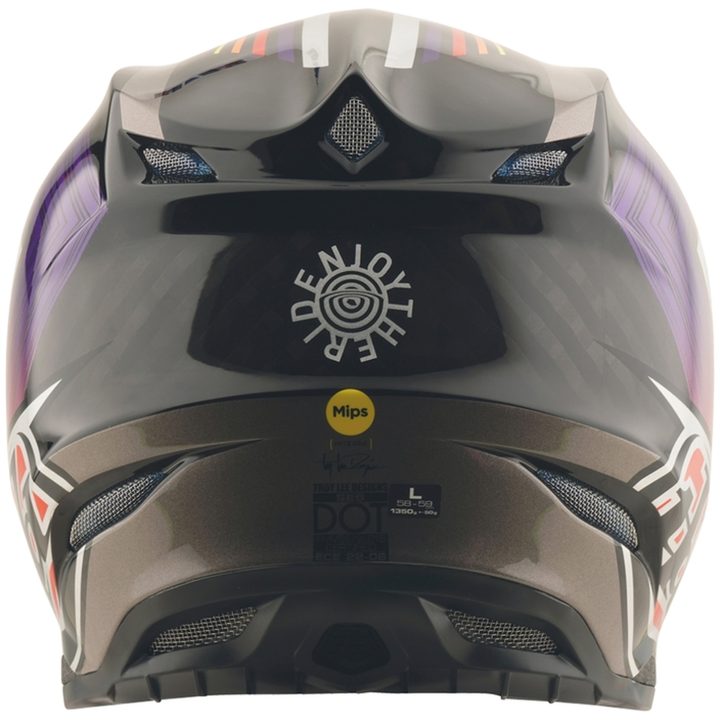 Crosshjälm SE5 Carbon Stripes MIPS Svart Lila TROY LEE DESIGNS XL – bild 5