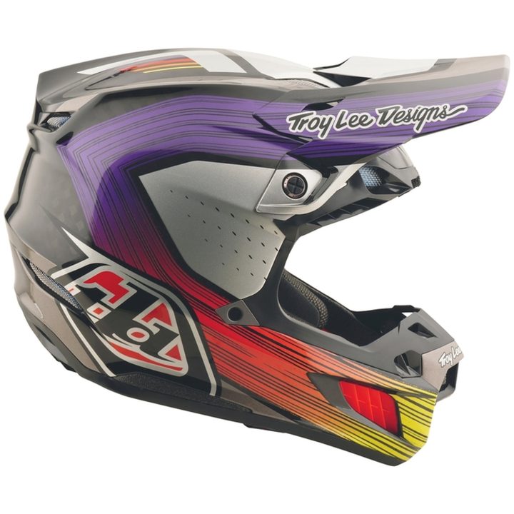 Crosshjälm SE5 Carbon Stripes MIPS Svart Lila TROY LEE DESIGNS XL – bild 7