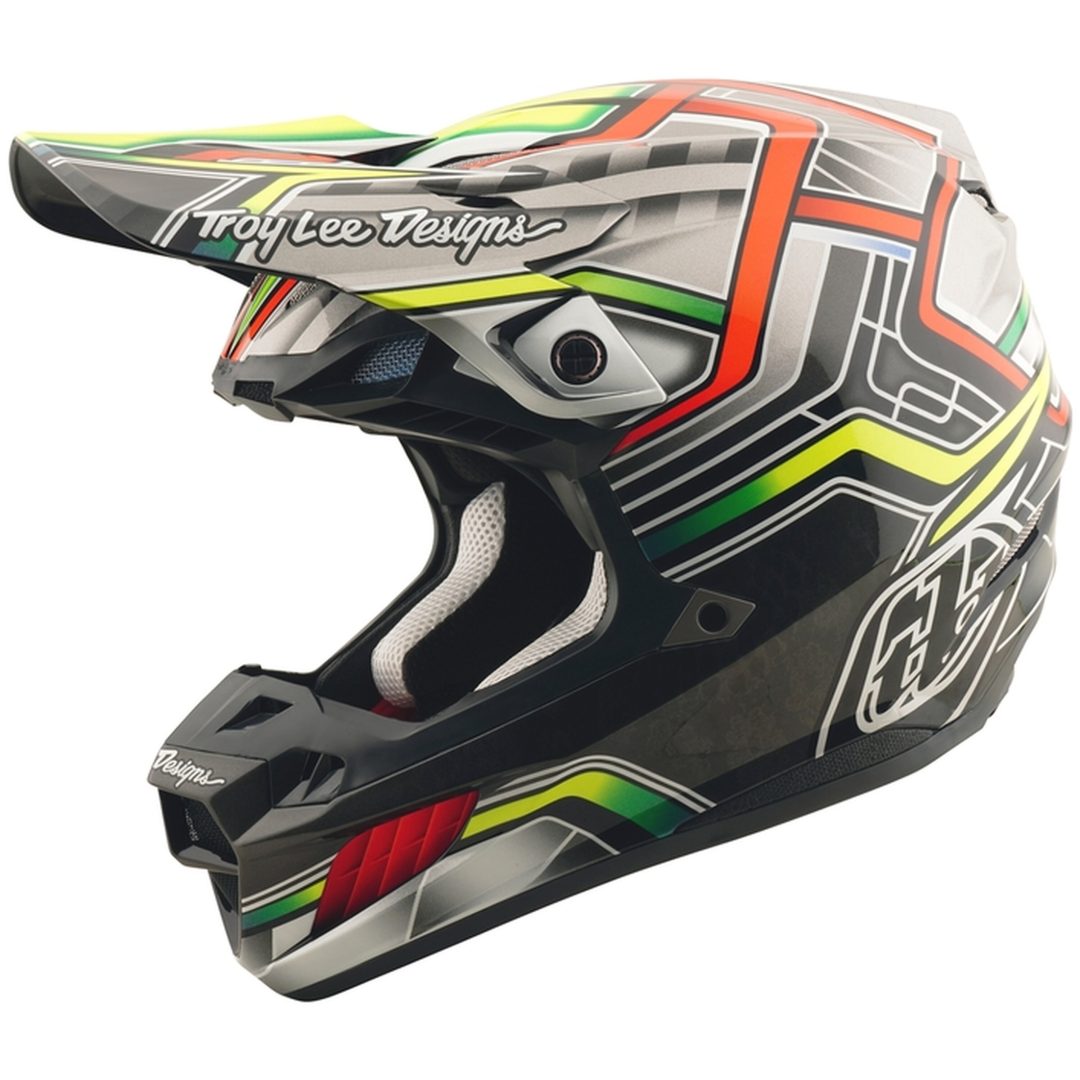 Crosshjälm SE5 Composite Lowrider Grå Blank TROY LEE DESIGNS XS