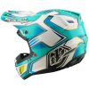 Crosshjälm SE5 Composite Mips Crest Turkos Vit TROY LEE DESIGNS s – miniatyr 3