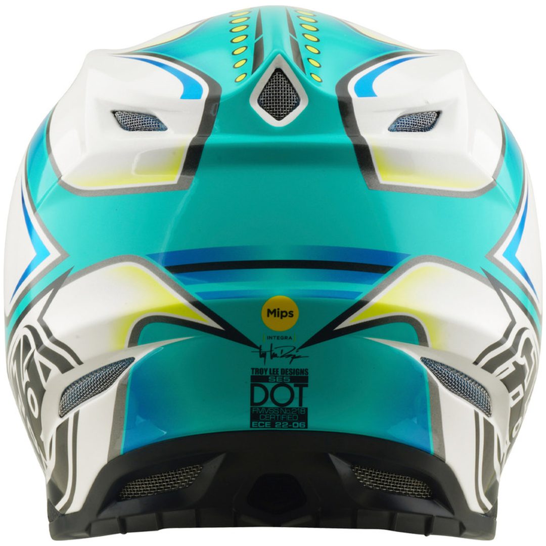 Crosshjälm SE5 Composite Mips Crest Turkos Vit TROY LEE DESIGNS s – bild 4